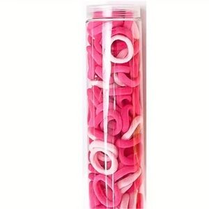 Pink hair ties NIP (100 count)